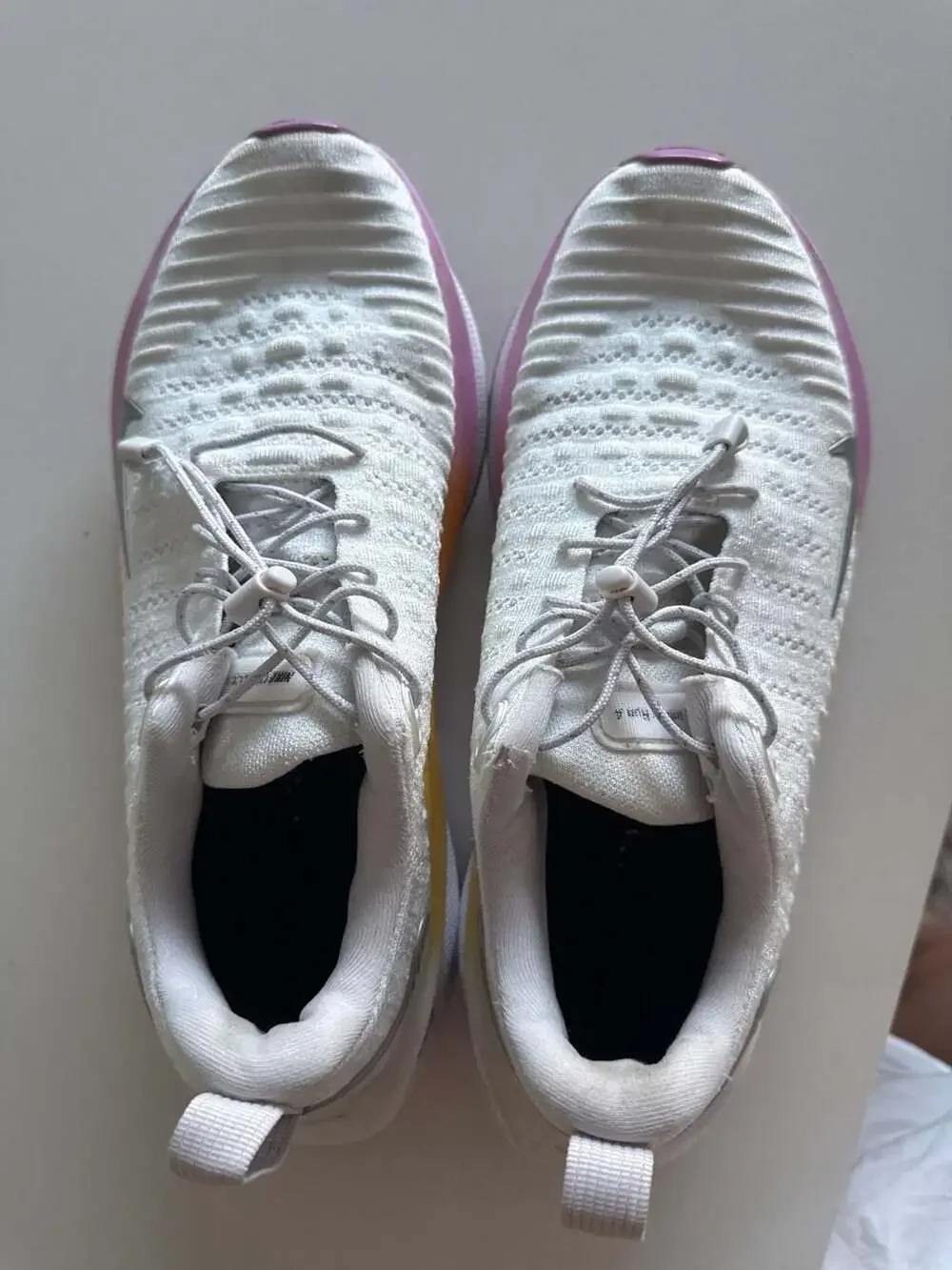 Nike Invincible 3 White Sunset Gradient Flyknit Running Shoes